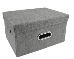 How Does a Linen Fabric Foldable Collapsible Storage Bins with Lids Solve the Storage Problem?
