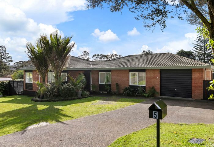 5 Meynell Court, Glen Eden, Waitakere City, Auckland, 0602, New Zealand